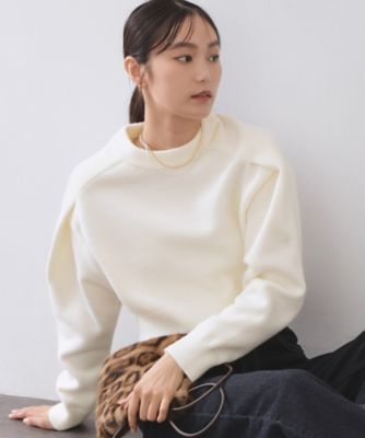 ショルダータックショートニット【洗濯機OK】（2002588962