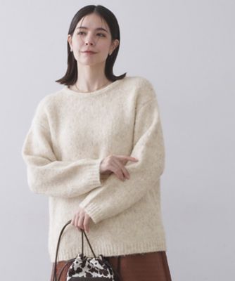 ＜OPAQUE.CLIP (Women)＞カラーＭＩＸリラクシーミドルゲージニット【洗濯機ＯＫ】（２００２５８９１２５）