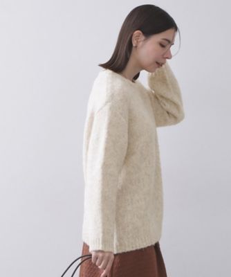 カラーMIXリラクシーミドルゲージニット【洗濯機OK