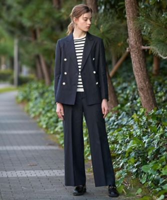 リネンブレンドワイドパンツ（2002589239） | DRESSTERIOR