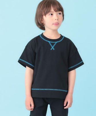 110－160】配色ステッチガゼットTEE（2002589240