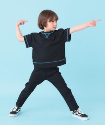 KID　２つセット 110－160】配色ステッチガゼットTEE（2002589240