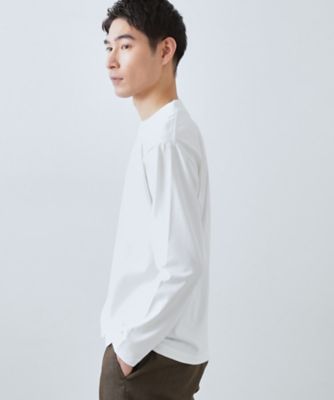 ジャケットインにもおすすめ】きれいめ長袖Tシャツ 洗濯機OK