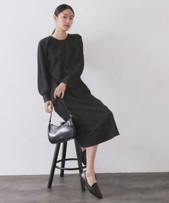 タックデザインAラインワンピース【洗濯機OK