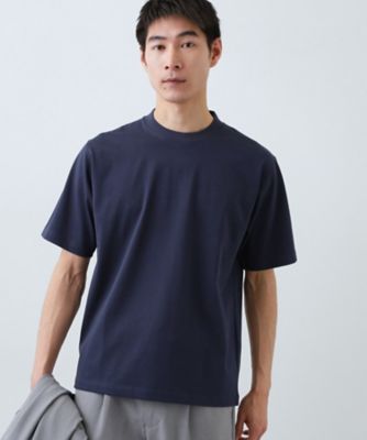 ジャケットインにもおすすめ】きれいめ半袖Tシャツ 洗濯機OK