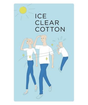 接触冷感／抗菌防臭／消臭 アイスクリアコットンポケTシャツ