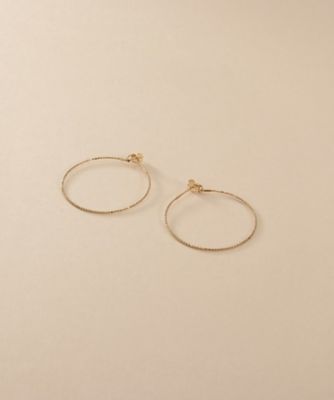 ＜COCOHNIK ONKITSCH (Women)＞◆Ｋ１０カットボールフープピアス（２００２５８９６９６）
