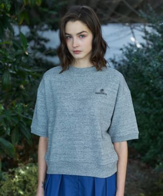 ＜DRESSTERIOR (Women)＞【セットアップ可／ウォッシャブル】ストレッチ裏毛ハーフスリーブプルオーバー（２００２５８９７８０）