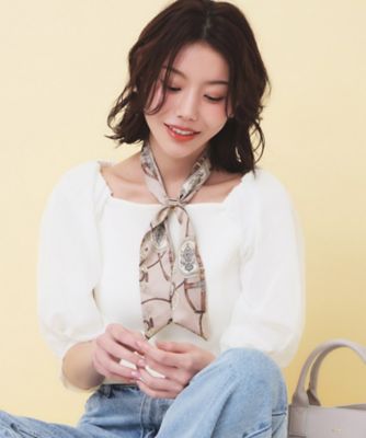 ＜index (Women)＞バルーンシアードッキングスクエアニット【洗濯機ＯＫ】（２００２５８９７８３）