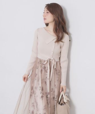 ＜index (Women)＞ドッキングニットワンピース【洗濯機ＯＫ／抗ピル】（２００２５８９７８８）