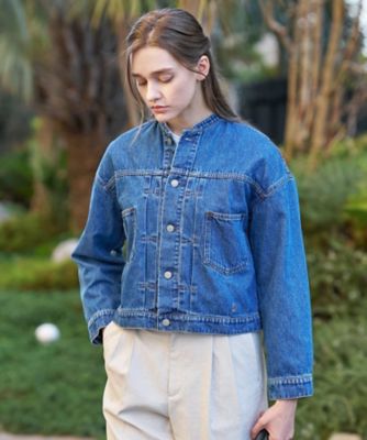 ウォッシャブル】ヴィンテージバンドカラーGジャン
