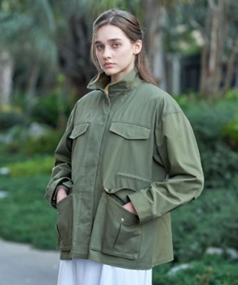 ＜DRESSTERIOR (Women)＞【ウォッシャブル】コンパクトコットンミリタリーブルゾン（２００２５８９９２２）