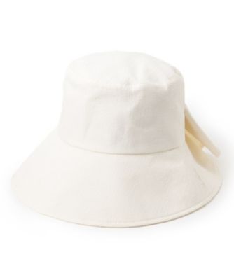 ＜GROVE (Women)＞ワイドブリムリボンハット【ＵＶカット・接触冷感・ウォッシャブル】（２００２５８９９２３）