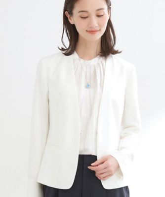 ＜Reflect (Women)＞【吸水速乾／セットアップ可】ノーカラージャケット（２００２５８９９６１）