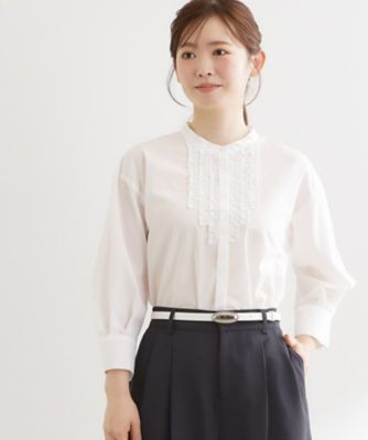 ＜Reflect (Women)＞【接触冷感】八分袖フロントフリルブラウス（２００２５８９９７６）