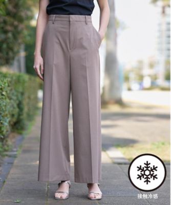 ＜DRESSTERIOR (Women)＞【接触冷感／セットアップ可】２ＷＡＹストレッチ　ワイドパンツ（２００２５８９９８５）