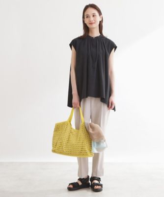 【新品タグ付き】LIten Shirring ブラウスブラックラッシュガード UVカット／接触冷感】ラッシュガードブラウス（2002590003