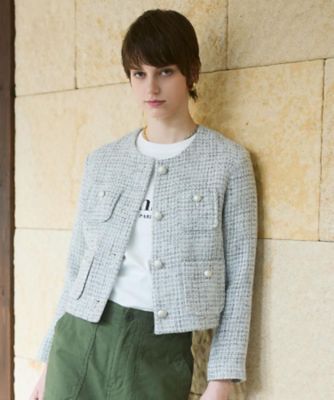 ＜DRESSTERIOR (Women)＞ラメミックスツイードジャケット（２００２５９００７８）