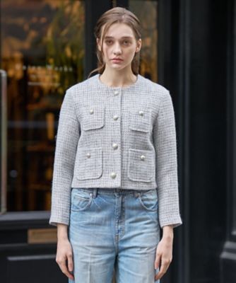 ラメミックスツイードジャケット（2002590078