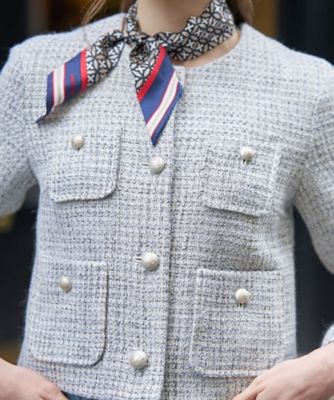 ラメミックスツイードジャケット（2002590078