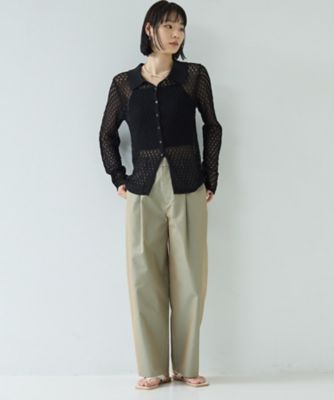 フロントタックチノパン（2002590919） | GALLEST (Women