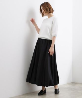 軽やかに揺れて、旬のムードを纏う エスカルゴバルーンスカート