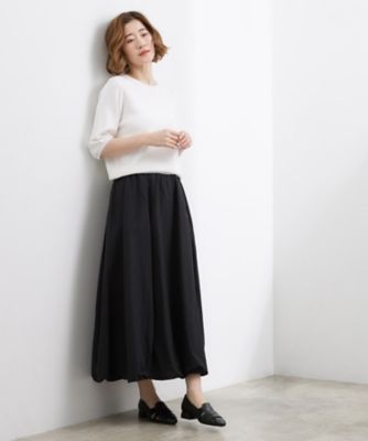軽やかに揺れて、旬のムードを纏う エスカルゴバルーンスカート