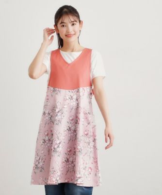 ＜LAURA ASHLEY＞サトクリフチューリップ柄　エプロン（２００２５９１１２８）