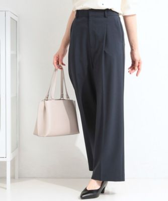 セットアップ可／洗濯機可／S－LL】シンプルに美しく タックワイド