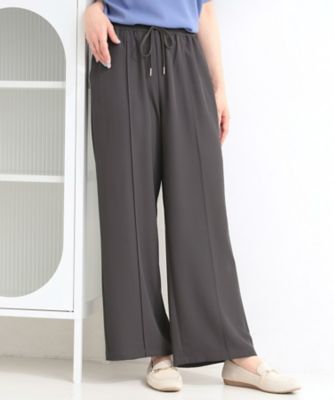 ＜SHOO LA RUE (Women)＞【セットアップ可／ひんやり／ＵＶ／Ｓ－ＬＬ】さらさらぷるん　イージーワイドパンツ（２００２５９１１９１）