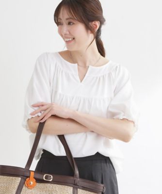 Reflect (Women)/リフレクト ギャザーデザインブラウス（２００２５９１５５４）