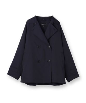 極美品 インディヴィ 防シワ 中綿ライナー付 2WAY ロングトレンチコートL 名品／撥水／抗菌防臭】ロング リサイクルダウンコート | インディヴィ