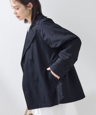 極美品 インディヴィ 防シワ 中綿ライナー付 2WAY ロングトレンチコートL 名品／撥水／抗菌防臭】ロング リサイクルダウンコート | インディヴィ