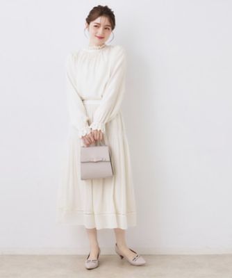 2WAY・ハレの日・通勤】エンブロレースブラウス