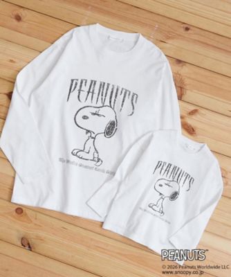 PEANUTS ／ ピーナッツ スヌーピー ヴィンテージ風プリント長袖