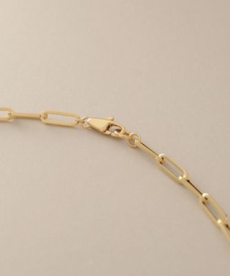 K18中空イタリアングメット ネックレスS（50cm