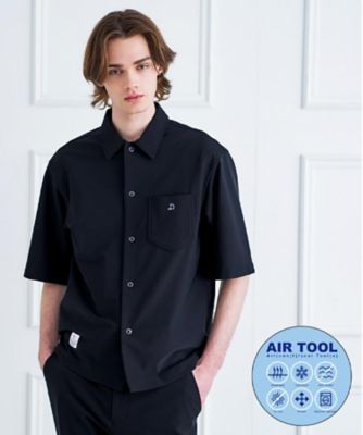 ＜DRESSTERIOR (Men) ＞【接触冷感／ＵＶカット／ウォッシャブル／Ｓａｆａｒｉ５月号掲載】ＡＩＲＴＯＯＬ　ハーフスリーブシャツ（２００２５９２３５３）