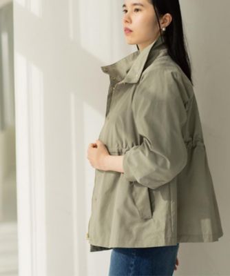 新品　オペーク　今季物　撥水スタンドZIPブルゾン　スプリングコート　カーキ　L 新品 オペーク 今季物 撥水スタンドZIPブルゾン スプリングコート