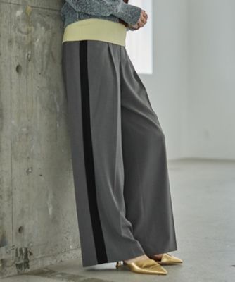 ＜GALLEST (Women)＞Ｃｏｍｆｙ　ＳＥＴ　ＵＰ｜イージーサイドラインワイドパンツ【セットアップ対応／通勤／カセット服／接触冷感／ＵＶカット】（２００２５９２４７１