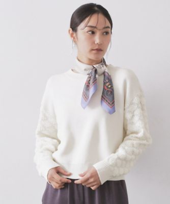 ループヤーンスリーブニット【洗濯機OK】（2002592528