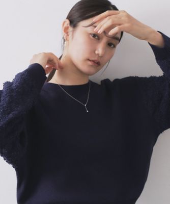 ループヤーンスリーブニット【洗濯機OK】（2002592528