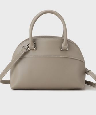 S.T. Dupont シボ革 レザー ドラムバッグ グレージュ ボストン スプリットレザーラウンドボストンバッグ（2002592738