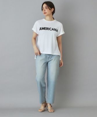 Americana（アメリカーナ）【別注】 接触冷感 袖ロールアップ