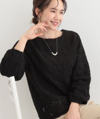 お花起毛レーストップス（2002592788） | SHOO LA RUE