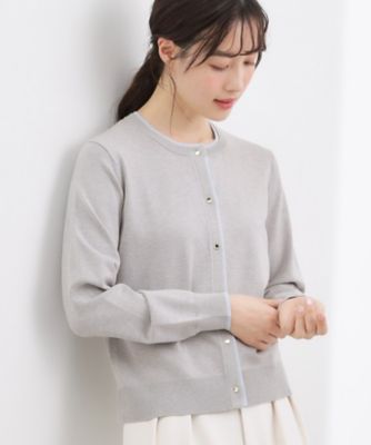 ＜GROVE (Women)＞レイヤード風配色カーディガン（２００２５９２８５２）
