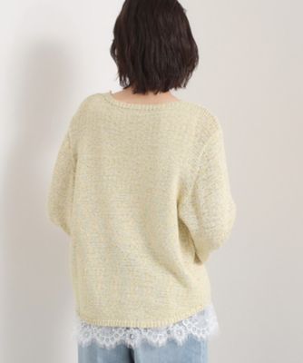 machatt テープヤーンオフショルニット（アイボリー） machatt テープヤーンオフショルニット（アイボリー） 【新品】 【公式