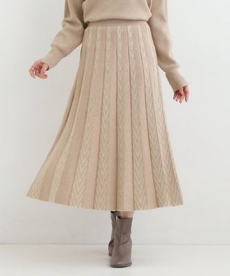 ＜SHOO LA RUE (Women)＞【洗濯機可／セットアップ可／Ｓ－ＬＬ】新色追加　女性らしさ際立つ　もちもちニットスカート（２００２５９３０９４）