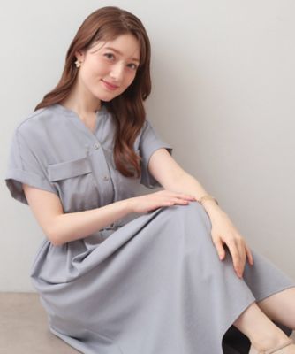 edit clothing 24a/w サイズ2 新品未使用　スキッパー スキッパー衿Tシャツ(5分袖)(綿100%・洗濯機OK) - ファッション通販