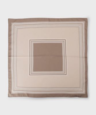 ＜UNTITLED (Women)＞スクエアラインプリントスカーフ（２００２５９３１４５）