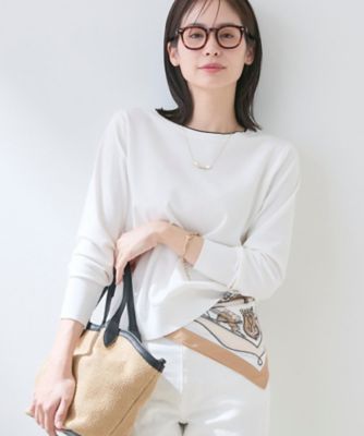 ＜INDIVI L (Women/大きいサイズ)＞【洗える／ツイン可能】ドルマンスリーブニット（２００２５９３１７３）